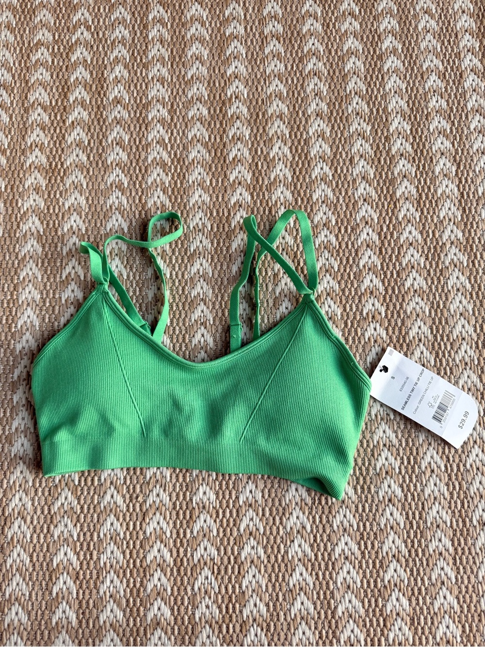 Cotton On Green Seamless Ribbed Bralette